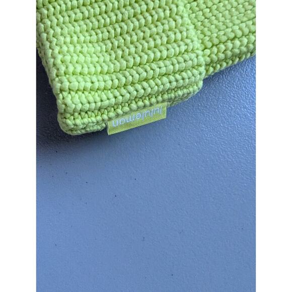 NWT Lululemon Close-Fit cotton-Blend Ribbed Knit Beanie ELLE yellow Size L/XL main image 6